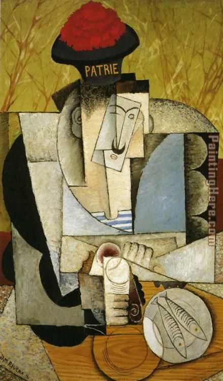 Sailor at Breakfast painting - Diego Rivera Sailor at Breakfast art painting